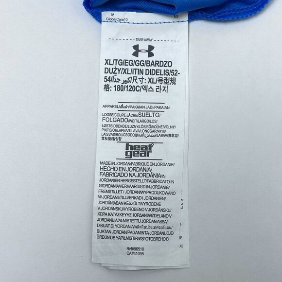 Under Armour HeatGear Loose Fit Golf Polo XL Blue Performance - Picture 4 of 6